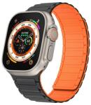 GIGAPACK GP-163478 Watch Series 10 46mm / 5 44mm / 4 44mm fekete/narancssárga szilikon óraszíj (GP-163478)