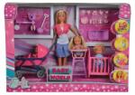 Simba Toys Papusa Steffi Love cu 3 bebelusi si accesorii Papusa
