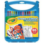 Crayola Crayola: SuperTips kimosható filctoll és papír készlet - 65 db-os (04-0377) - aqua