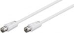 Goobay antenna koax kábel szerelt 5m fehér (11512) (11512)