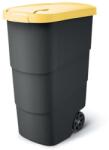 Prosperplast Wheeler 90 l szemetes kuka antracit sárga fedéllel (NBWB90-120C) - epenta