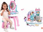 Smoby Set măsuță cosmetică și bucătarul jucăruș Gabby Dressing Table 2în1 Smoby pentru prepararea înghețatei, cu un aparat de făcut vafe și un pahar pentru înghețată (SM320254-2)