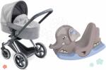 Corolle Set cărucior combinație triplă cu leagăn Cybex Landau 3în1 Priam Corolle pliabil cu roți frontale multifuncționale (CO140770-25)