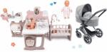 Corolle Set cărucior cu căsuță și păpușă Cybex Landau 3în1 Priam Corolle cu bucătărie baie și dormitor cu 23 accesorii (CO140770-23)