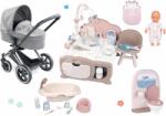 Corolle Set cărucior cu căsuță electronică Cybex Landau 3în1 Priam Corolle cu păpușă de 32 cm cu cădiță sac de dormit și baie cu toaletă (CO140770-24)