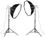 Godox LA300R Dupla LED Lámpa szett portrékhoz - 100cm 8Clicks Softbox