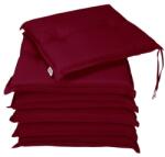 Detex® 6 db Boston párna 43x39x5cm - piros (102263)