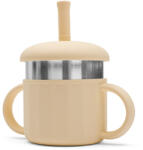 NEW BABY Baba szilikon pohár 2in1 New Baby bézs színben