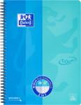 Oxford Caiet Oxford Touch Duo, A4+, 80 file, albastru-aqua, dictando-patratele 400101422