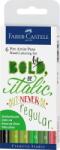 Faber-Castell Marker caligrafic Pitt Artist Pen Verde 6 buc/set Faber-Castell FC267117 (FC267117)