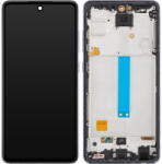 MP Piese si componente Display cu Touchscreen MP compatibil cu Samsung Galaxy A52 5G A526 / A52 A525, cu Rama, Negru (dis/mp/sga526/a525/cu/ne) - pcone