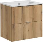 Comad Készlet szekrény Comad Nova Oak NOVA OAK A 82-60-2S, mosdótál Comad Dance White UM-2060RB DANCE 60-DP