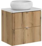 Comad Készlet szekrény Comad Nova Oak NOVA OAK A 82-60-2S, mosdótál Comad Wiki UN-WIKI-SW, NOVA WHITE 89-60