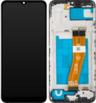 MP Piese si componente Display cu Touchscreen MP compatibil cu Samsung Galaxy A03 A035, cu Rama, Versiune F, Negru (dis/mp/sga035/cu/ve/ne)