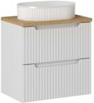 Comad Készlet szekrény Comad Nova White NOVA WHITE 82-60-2S, mosdótál Comad Beyond BEYOND 5 WHITE ( E-6564 ), NOVA OAK A 89-60 (SETNOWBOAK60CMSUNBEYOND5WHITE)