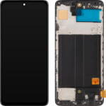 MP Piese si componente Display cu Touchscreen MP compatibil cu Samsung Galaxy A51 A515, cu Rama, Versiune OLED, Negru (dis/mp/co/sga515/cu/ve/ne)