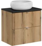 Comad Készlet szekrény Comad Nova Oak NOVA OAK A 82-60-2S, mosdótál Comad Wiki UN-WIKI-SW, NOVA BLACK B 89-60