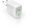 PURO Incarcator de retea MiniPro 35W GaN 2xUSB-C Wall Charger - White (PUFCMTCUSBCC35WGWHI) - pcone