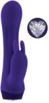 SELOPA Vibrator Rabbit Plum Job, 10 Moduri Vibratii, Silicon, USB, Mov, 13.5 cm Vibrator
