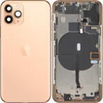 Apple Piese si componente Capac Baterie Apple iPhone 11 Pro, Cu Carcasa Mijloc, Auriu (Matte Gold), Swap (cap/ai11/cu/aur/sw) - pcone