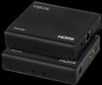 LogiLink HDMI bővítő/elosztó készlet LAN-on keresztül, 70 m, 1x2 port, 4K/60 Hz, HDR, IR, POC (HD0030) - dellaprint