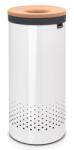 Brabantia Coș de rufe 35 l, cu capac de plută, alb, Brabantia (BRAB104367)