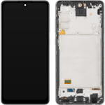 MP Piese si componente Display cu Touchscreen MP compatibil cu Samsung Galaxy A72 A725 / A72 5G A726, cu Rama, Negru (Awesome Black) (dis/mp/sga725/a726/cu/ne)