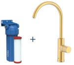 TRES Tres SINGLE-SOURCE csaptelep szűrt vízhez MATT ARANY + víztisztító filter (23050401OM)