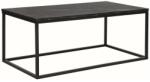  Masuta de cafea cu blat cu decor de marmura ROSSI A 110x60 negru Masa de cafea