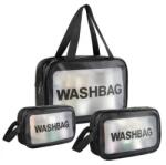  Geanta cosmetica WASHBAG set 3 buc, neagra