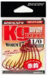 Decoy Offset Horog Decoy Worm 17R Kg 4/0 Blood Red (812563) - jadabo