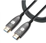 TECHLY HDMI 2.1 aktív optikai kábel, 8K 48Gbps, 15 méter, fekete (8059018365207)