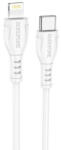 BOROFONE Bx51 Triumph Type-c/lightning Kábel 1 Méter Fehér