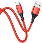 BOROFONE Bx54 Ultra Bright Micro Usb Kábel 1 Méter Piros