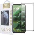 Motorola Moto G55 5G üvegfólia, tempered glass, előlapi, 10D, edzett, hajlított, fekete kerettel