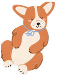 PartyDeco S. r. o Corgi szalvéta, 11 x 15 cm, 12 db
