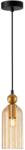 Italux Pendul Narisa Auriu, Negru 1xE27 (PND-74839-1-GD-AMB)