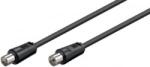 Goobay antenna koax kábel szerelt 1, 5m fekete (11720) (11720)