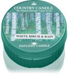 The Country Candle Company White Birch & Rain lumânare 42 g