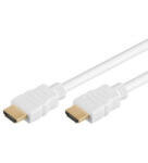 Goobay HDMI kábel aranyozott 1, 5m fehér (31892) (31892)