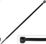 Vezeték kötegelő 150*2, 5mm fekete/fehér (100db) (CATVK15025)