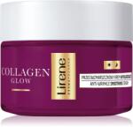 Lirene Collagen Glow 50+ tápláló fiatalító krém az arc kontúr vonalainak feszesítésére 50 ml