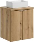 Comad Set dulap Comad Nova Oak NOVA OAK A 82-50-2D, lavoar Comad Gaja UN-GAJA35-SW 78570A(35), NOVA OAK A 89-50 (SETNOABOAK50CMDUNGAJA35SW)