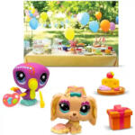 BANDAI Littlest Pet Shop LPS - Kerti parti figurákkal (Lhasa apso kutya (#102) és tukán (#103)) (LPS00572)
