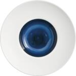 LE COQ PORCELAINE LE COQ Abyssos Mély tányér, magasság: 55 mm, átm. : 240 mm, fehér, kék, matt