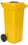  Pubela de exterior din plastic pentru deseuri sortate cu orificiu, volum 120 l M1208011 Cos de gunoi