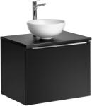 Comad Készlet szekrény Comad Santa Fe Black SANTA FE BLACK 82-60-B-2S, mosdótál Comad Domi UN-DOMI-MW 78249MW, SANTA FE BLACK 89-60-B
