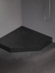 New Trendy Mild Stone ötszögletű zuhanytálca 90x90 cm fekete B-0561 (B0561)