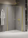 NEW TRENDY New Soleo Light Gold zuhanykabin 80x70 cm négyszögletes arany fényes/átlátszó üveg K-1833-WP
