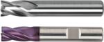 RUKO Freza din Carbura, Scurta, 4 Taisuri, Dinti Scurti, Tip N, din 6527, Vhm, R 16 / 16, L 22 / 82 (FR.2363XX1600)
